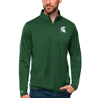 Antigua Michigan State Spartans Tribute Quarter-Zip Top
