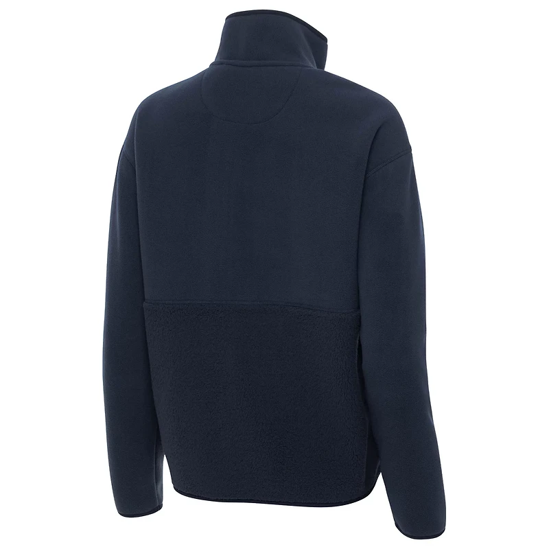 Antigua Michigan Wolverines Figure Quarter-Zip Jacket