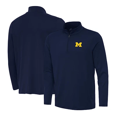 Antigua Michigan Wolverines Reprocess Quarter-Zip Top