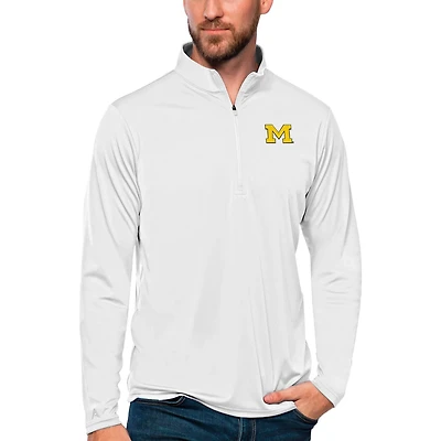 Antigua Michigan Wolverines Tribute Quarter-Zip Top