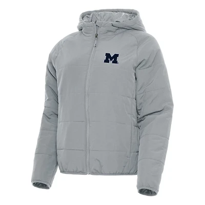 Antigua Michigan Wolverines Universe Full-Zip Puffer Jacket