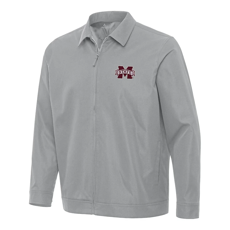 Antigua Mississippi State Bulldogs Pivot Full-Zip Jacket
