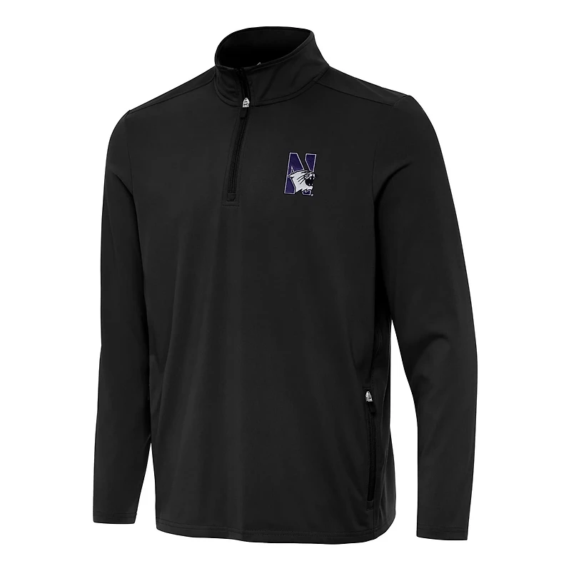 Antigua Northwestern Wildcats Perilous Quarter-Zip Sweatshirt