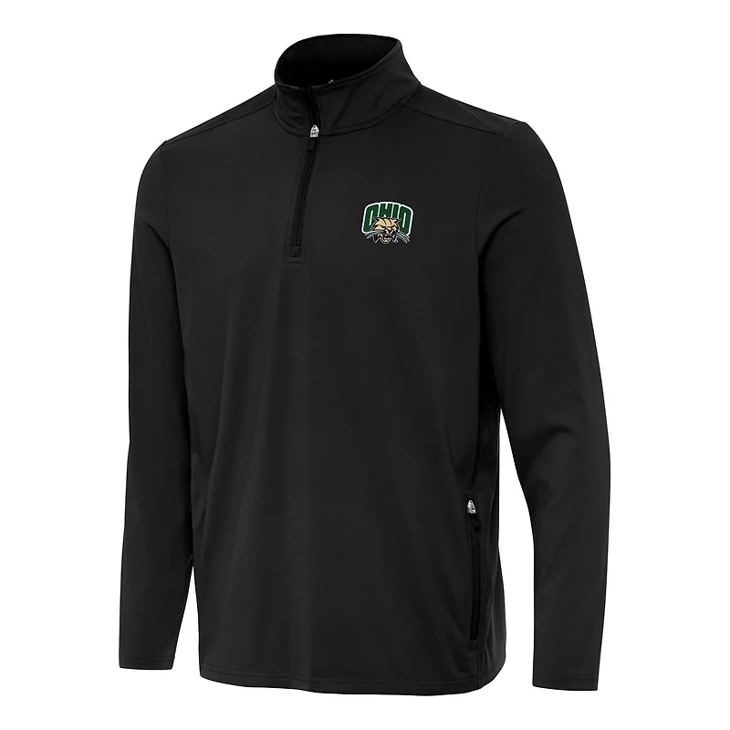 Antigua Ohio Bobcats Perilous Quarter-Zip Sweatshirt