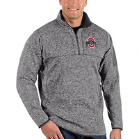 Antigua Ohio State Buckeyes Big  Tall Fortune Quarter-Zip Pullover Jacket