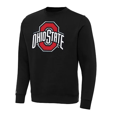 Antigua Ohio State Buckeyes Big  Tall Victory Crewneck Pullover Sweatshirt