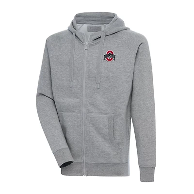 Antigua Ohio State Buckeyes Big  Tall Victory Full-Zip Hoodie