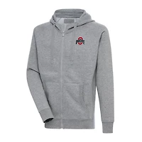 Antigua Ohio State Buckeyes Big  Tall Victory Full-Zip Hoodie