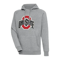 Antigua Ohio State Buckeyes Big  Tall Victory Pullover Hoodie