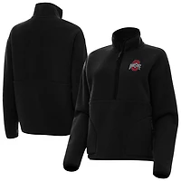 Antigua Ohio State Buckeyes Figure Quarter-Zip Pullover Jacket
