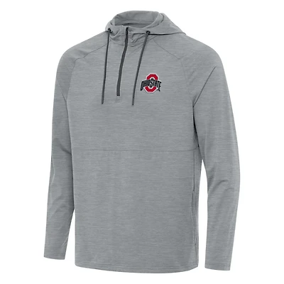 Antigua Ohio State Buckeyes Spikes Quarter-Zip Hoodie