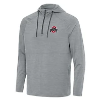 Antigua Ohio State Buckeyes Spikes Quarter-Zip Hoodie