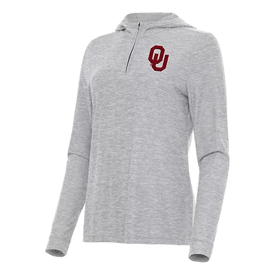 Antigua Oklahoma Sooners Daybreak Quarter-Zip Hoodie