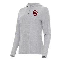 Antigua Oklahoma Sooners Daybreak Quarter-Zip Hoodie