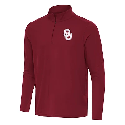 Antigua Oklahoma Sooners Intent Quarter-Zip Top