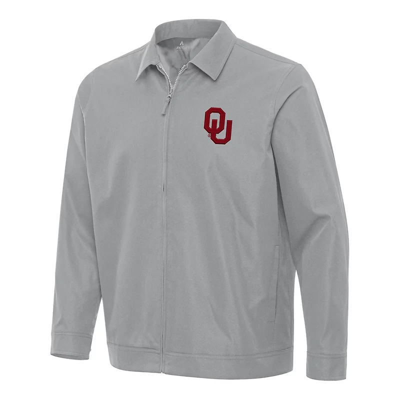 Antigua Oklahoma Sooners Pivot Full-Zip Jacket