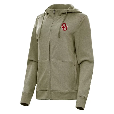 Antigua Oklahoma Sooners Seeker Full-Zip Hoodie