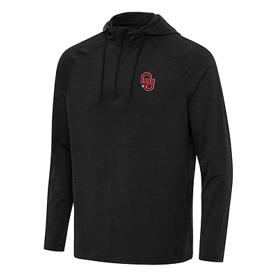 Antigua Oklahoma Sooners Spikes Quarter-Zip Hoodie
