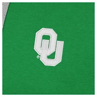 Antigua Oklahoma Sooners St Patrick's Day Fleece Raglan Victory Pullover Hoodie