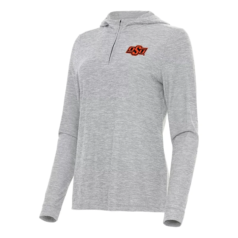 Antigua Oklahoma State Cowboys Daybreak Quarter-Zip Hoodie