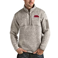 Antigua Ole Miss Rebels Fortune Half-Zip Pullover Jacket