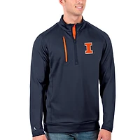 Antigua Charcoal Illinois Fighting Illini Generation Half-Zip Pullover Jacket