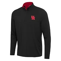 Antigua Red Houston Cougars Content Quarter-Zip Pullover Top