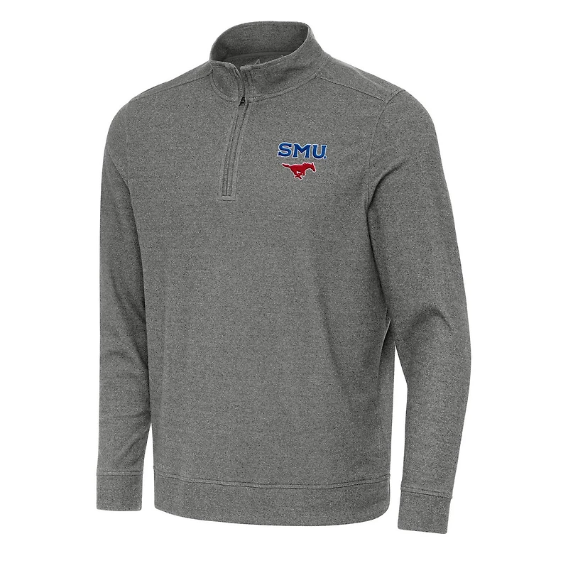 Antigua SMU Mustangs Subtle Quarter-Zip Sweatshirt