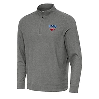 Antigua SMU Mustangs Subtle Quarter-Zip Sweatshirt