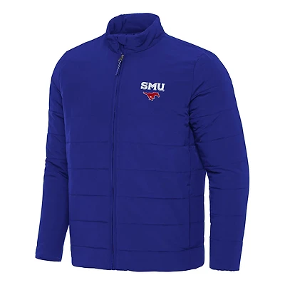 Antigua SMU Mustangs Swelter Full-Zip Puffer Jacket