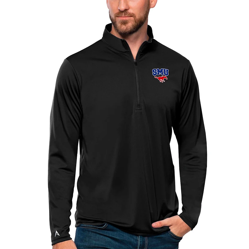 Antigua SMU Mustangs Tribute Quarter-Zip Top