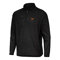 Antigua Texas Longhorns Certain Quarter-Zip Tri-Blend Sweatshirt