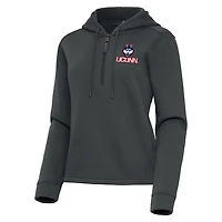 Antigua UConn Huskies Contemporary Quarter-Zip Hoodie