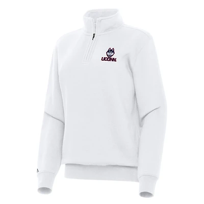 Antigua UConn Huskies Victory Quarter-Zip Sweatshirt