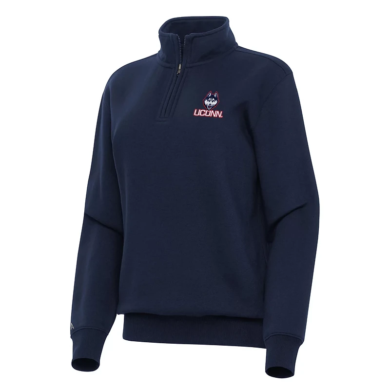 Antigua UConn Huskies Victory Quarter-Zip Sweatshirt