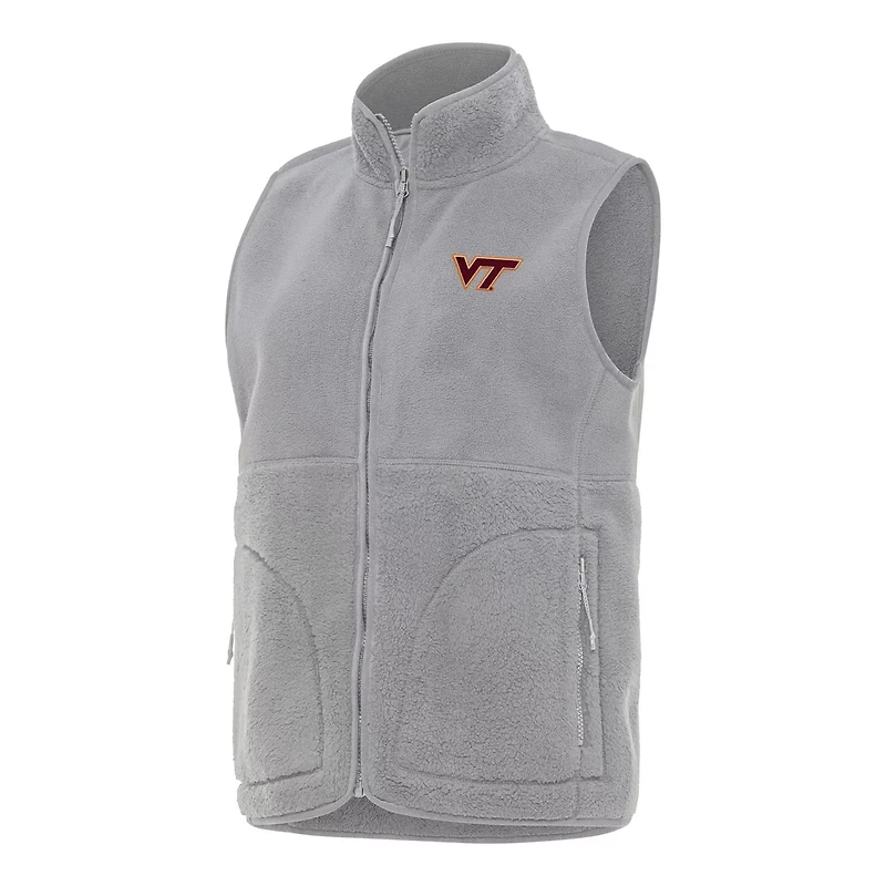 Antigua Virginia Tech Hokies Nostalgic Full-Zip Vest