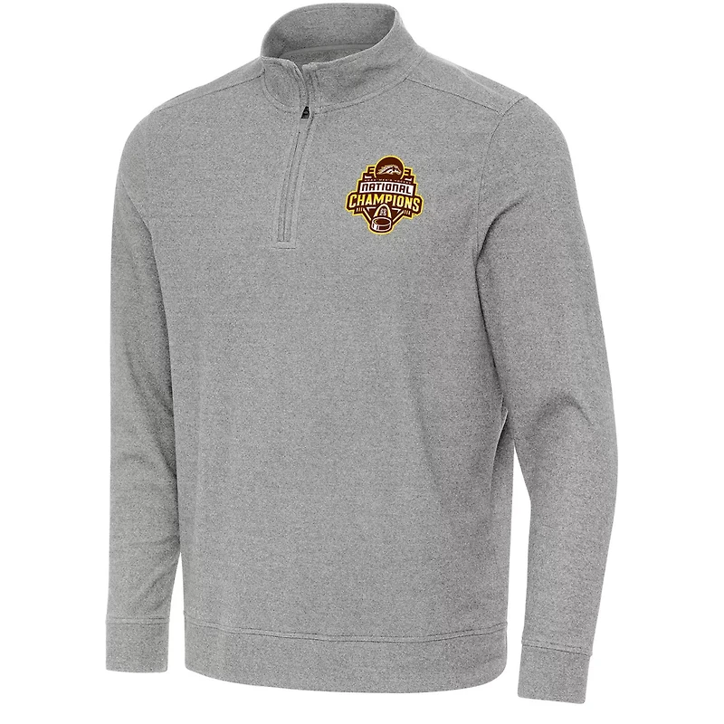 Antigua Western Michigan Broncos 2025 NCAA Frozen Four Ice Hockey National Champions Subtle Quarter-Zip Top