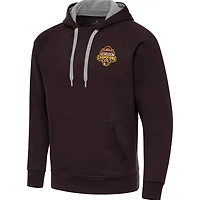 Antigua Western Michigan Broncos 2025 NCAA Frozen Four Ice Hockey National Champions Victory Pullover Hoodie