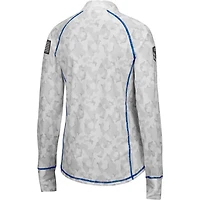 Colosseum Air Force Falcons OHT Military Appreciation Officer Arctic Camo Fitted Lightweight 1 4-Zip Jacket