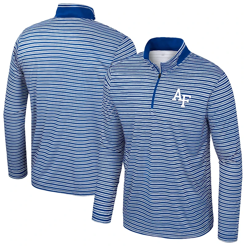 Colosseum Air Force Falcons Striped Quarter-Zip Top