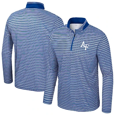 Colosseum Air Force Falcons Striped Quarter-Zip Top