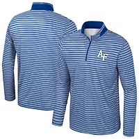 Colosseum Air Force Falcons Striped Quarter-Zip Top