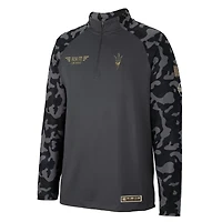 Colosseum Arizona State Sun Devils OHT Military Appreciation Long Range Raglan Quarter-Zip Jacket