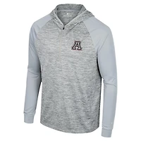 Colosseum Arizona Wildcats Cybernetic Raglan Quarter-Zip Hooded Top