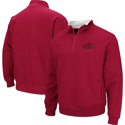 Colosseum Arkansas Razorbacks Big  Tall Tortugas Logo Quarter-Zip Sweatshirt