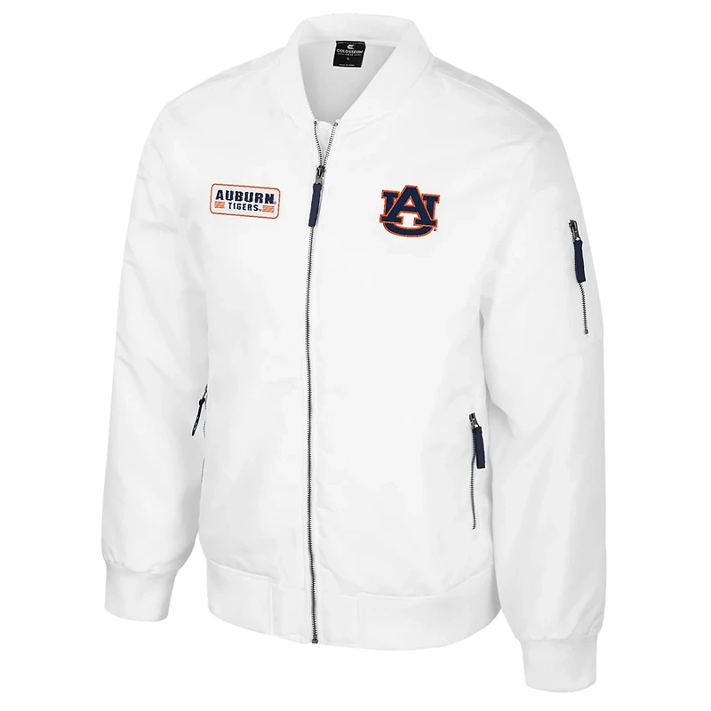 Colosseum Auburn Tigers Rabbit Full-Zip Bomber Jacket