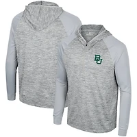 Colosseum Baylor Bears Cybernetic Raglan Quarter-Zip Hooded Top