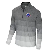 Colosseum Boise State Broncos AI Striped Mesh Quarter-Zip Raglan Windshirt