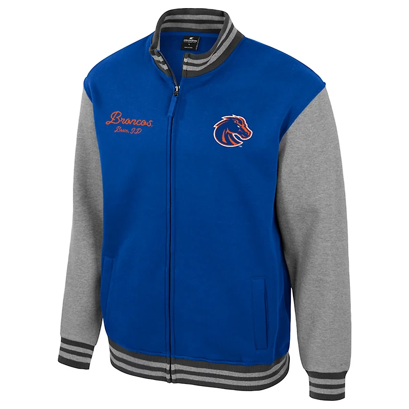 Colosseum Boise State Broncos Ambi-Turner Full-Zip Varsity Jacket