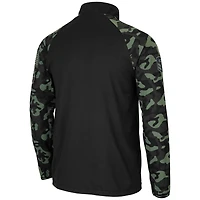 Colosseum Camo San Diego Toreros OHT Military Appreciation Take Flight Raglan Quarter-Zip Jacket